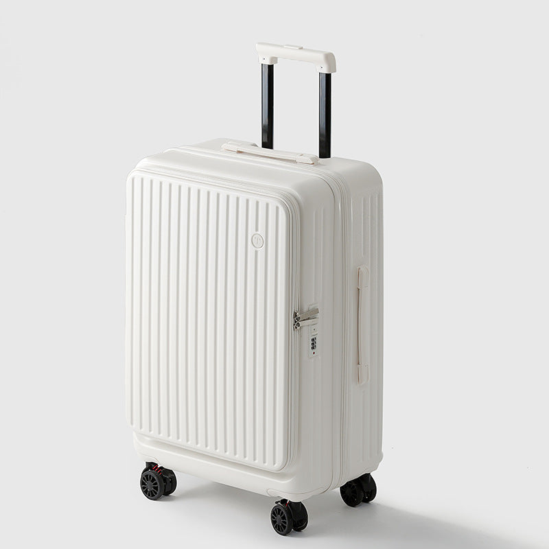 Side-opening suitcase universal wheel shock-absorbing brake